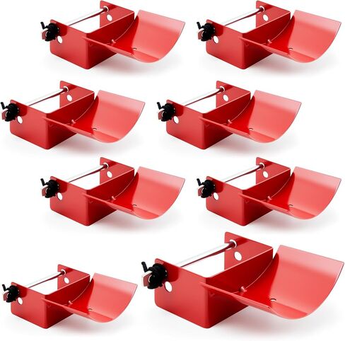 Abbylike 4 Pairs (8 Pieces) Jump Cups Metal Horse Jump Cups with Pin Fits Standards Uprights, Lightweight Durable for Hobby Horse Jumper Equestrian Activities in Saudi Arabia