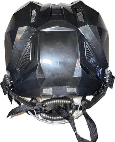 Rodeo Equestrian Bull Riding Protective Helmet Black - EPT 107 Series in Saudi Arabia