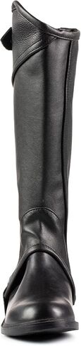 HORZE Unisex Soft Leather Zip-Up Equestrian Kids Half Chaps for Horseback Riding | See Size Chart in Description in Saudi Arabia