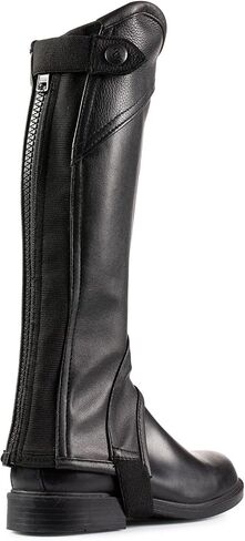 Horze Usisex Soft Leather zip-up eversira اطفال نصف الفصول لركوب الخيل | انظر الحجم الرسم البياني في الوصف in Saudi Arabia