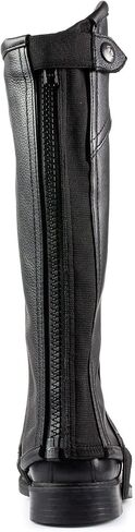 HORZE Unisex Soft Leather Zip-Up Equestrian Kids Half Chaps for Horseback Riding | See Size Chart in Description in Saudi Arabia