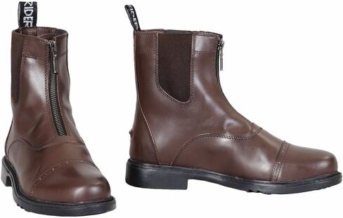 TuffRider Men's Barouque Front Zip Paddock Boots with Metal Zipper in Saudi Arabia