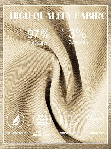 Mens Cargo Shorts Lightweight Stretch Hiking Shorts Casual Shorts Elastic Waistband 5 Pockets Work Shorts in Kuwait