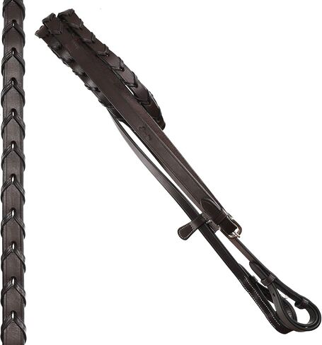 Exion Traditionally Hunter Bridle with Laced Reins | Premium Leather English Bridle for Horses | Jumping Snaffle Bridle | Equestrian Tack for Show Ring, Schooling & Training in Saudi Arabia