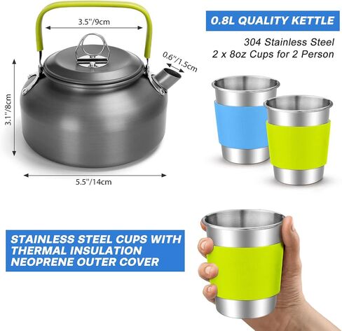 Odoland Camping Cooking Set OD0350G in Saudi Arabia