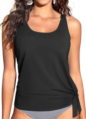 تسبح Tankini Take Top فقط - بدلة السباحة السباحة العلوية ربطة عنق السباحة لا يوجد قاع 2025 in Kuwait