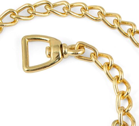 Jeffers Equine Horse Lead Chain 4 mm with Bolt Snap & Swivel Eye End – 30" Brass Plated Stud Chain for Halter, Lead Rope, Tack, Training, Livestock, Stallion, Pony, Farm, Stable Use in Saudi Arabia