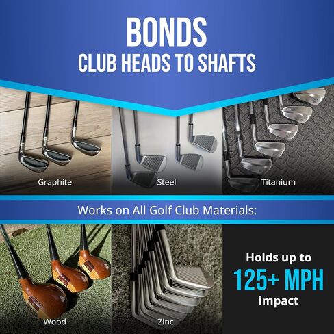 Golf Club Epoxy – Epoxy Glue for Golf Club Repair for All Golf Shafts, Heads, Drivers, Putters, and Irons, Works on Graphite & Steel Shafts in Saudi Arabia