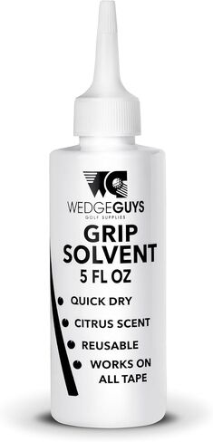 Wedge Guys Professional Golf Grip Tape Solvent for Regripping Golf Clubs | Golf Grip Solvent Solution for Easy Regripping and Golf Club Repair | in Saudi Arabia