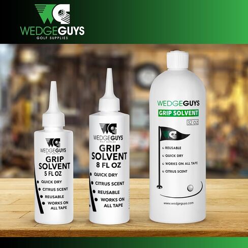 Wedge Guys Professional Golf Grip Tape Solvent for Regripping Golf Clubs | Golf Grip Solvent Solution for Easy Regripping and Golf Club Repair | in Saudi Arabia