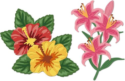 يموت Globleland Lily of the Valley Cutting لـ DIY Scrapbooking Snowdrops Cut Dies Spring Flowers Die Cuts لصنع البطاقات. in Kuwait