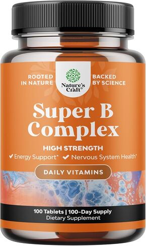 Vegan Vitamin B Complex Liquid - 9-in-1 Liquid B Complex Vitamins for Women & Men with B1 B2 B3 B5 B6 B7 Folate Methyl B12 Plus Vitamin C - Super Concentrated Non GMO & Naturally Flavored (120svg) in Saudi Arabia
