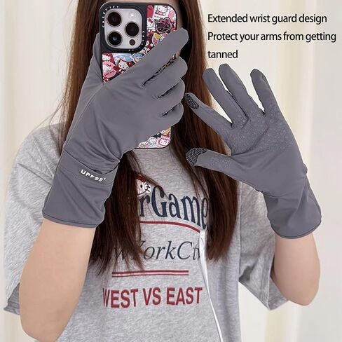 Outdoor Sun Protection Gloves Cycling Gloves Long Sleeve Anti-Slip Long Thin Durable Anti-Slip Cycling Gloves in Saudi Arabia