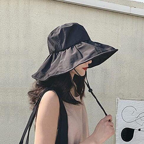 قبعة شمس عريضة مع حماية للأشعة فوق البنفسجية ، الرباط القابل للتعديل - التصميم القابل للعكس in Kuwait
