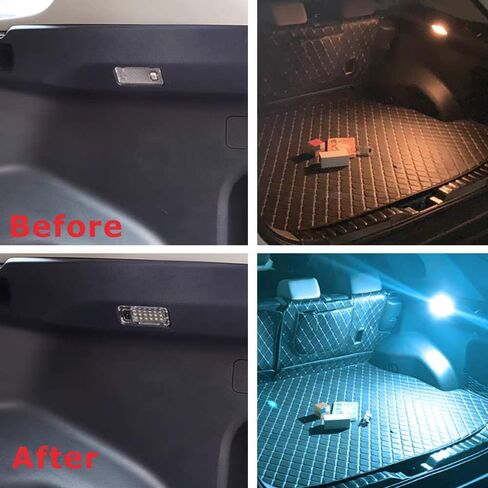 iJDMTOY Super Bright 2W High Power Xenon White Full LED Trunk Cargo Area Light w/Switch Compatible with Lexus, Compatible with Toyota, Powered by 18-SMD LED Diodes in Saudi Arabia