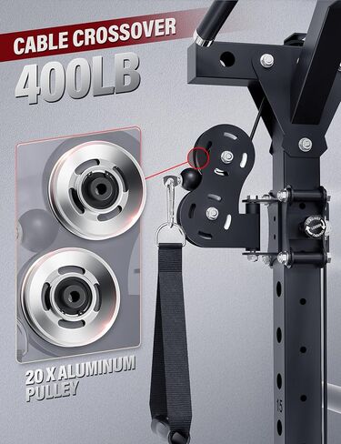 Major Fitness Drone2 Advanced Training Smith Machines-رف القرفصاء الصالة الرياضية المنزلية مع مجموعة بكرة الألومنيوم وبار الوزن وأنظمة LAT المزدوجة وآلة كروس الكابلات للتدريبات الكاملة للجسم in Kuwait