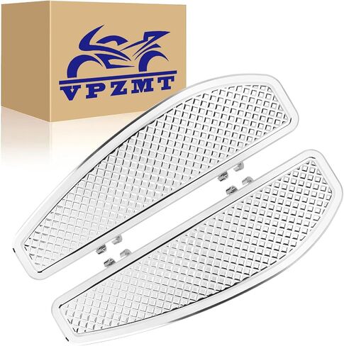 مضاد للانزلاق Chrome Rider Rider Footboards foot for Harley Touring/Road King/Road Glide/Street Glide/Electra Glide/Ultra 1986-2023 ، Softail 1986-2017 in Kuwait