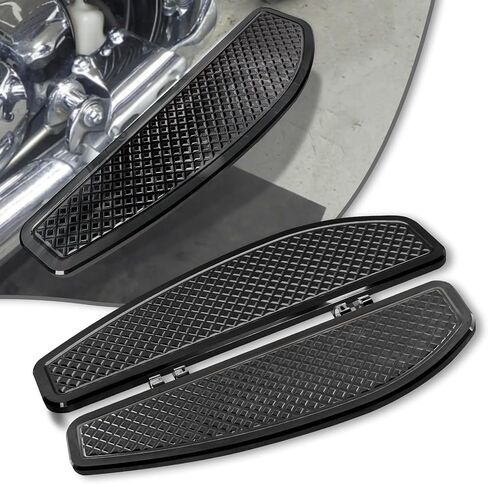 Anti-Slip Chrome Stretched Driver Rider Floorboards Foot Board For Harley Touring/Road King/Road Glide/Street Glide/Electra Glide/Ultra 1986-2023, Softail 1986-2017 in Saudi Arabia