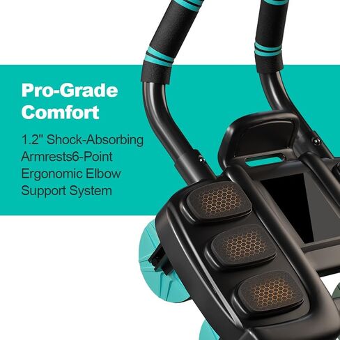 2025 New Automatic Rebound Ab Roller Wheel with Elbow Support & 4-Wheel Design - Core Exercise Equipment for Home Gym, Abdominal Workout Machine for Men/Women, Belly Fat Burner,Portable Fitness Roller Wheel in Saudi Arabia