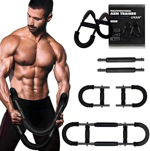 Lykan Twister Arm Trainer ، معدات تمرين صدر قابلة للتعديل من 40 إلى 100 رطل ، مدرب ذراع ، مدرب Twister Arm ، شريط Twister Portable Power ، للياقة التصميم القابلة للفصل في أي مكان in Kuwait