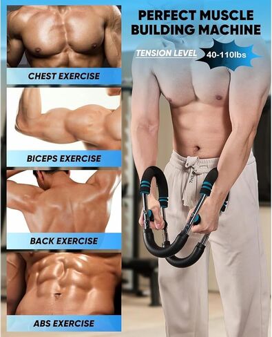 Lykan Twister Arm Trainer ، معدات تمرين صدر قابلة للتعديل من 40 إلى 100 رطل ، مدرب ذراع ، مدرب Twister Arm ، شريط Twister Portable Power ، للياقة التصميم القابلة للفصل في أي مكان in Kuwait