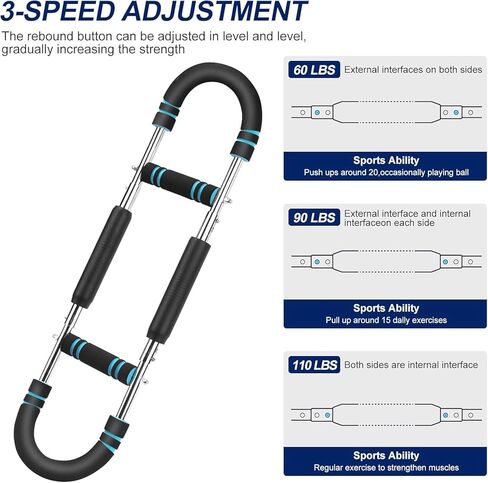 Lykan Twister Arm Trainer ، معدات تمرين صدر قابلة للتعديل من 40 إلى 100 رطل ، مدرب ذراع ، مدرب Twister Arm ، شريط Twister Portable Power ، للياقة التصميم القابلة للفصل في أي مكان in Kuwait