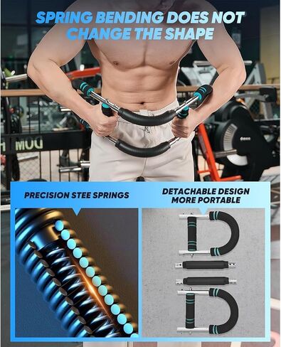 Lykan Twister Arm Trainer ، معدات تمرين صدر قابلة للتعديل من 40 إلى 100 رطل ، مدرب ذراع ، مدرب Twister Arm ، شريط Twister Portable Power ، للياقة التصميم القابلة للفصل في أي مكان in Kuwait