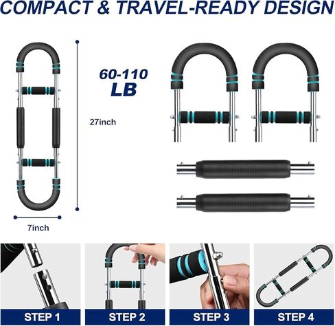 Lykan Twister Arm Trainer ، معدات تمرين صدر قابلة للتعديل من 40 إلى 100 رطل ، مدرب ذراع ، مدرب Twister Arm ، شريط Twister Portable Power ، للياقة التصميم القابلة للفصل في أي مكان in Kuwait