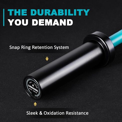 LIONSCOOL Premium 4ft/4.9ft/6ft Barbell for Strength Training and Olympic Weightlifting, 2 Inch Bar for Squats, Curls, Deadlifts, Presses, Hip Thrusts, 350lbs/500lbs/700lbs Weight Capacity in Saudi Arabia