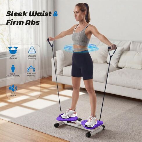 Exercise Twist Boards,Waist Twister Machine Exercise,Balance Board for Foot Massage and Weight Loss(Pink) in Saudi Arabia