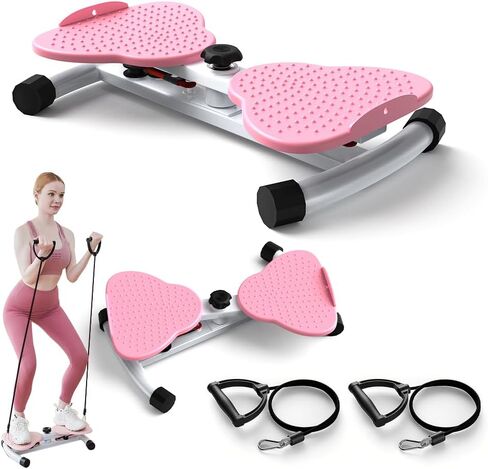 Exercise Twist Boards,Waist Twister Machine Exercise,Balance Board for Foot Massage and Weight Loss(Pink) in Saudi Arabia