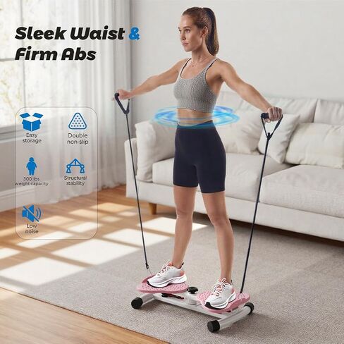 Exercise Twist Boards,Waist Twister Machine Exercise,Balance Board for Foot Massage and Weight Loss(Pink) in Saudi Arabia