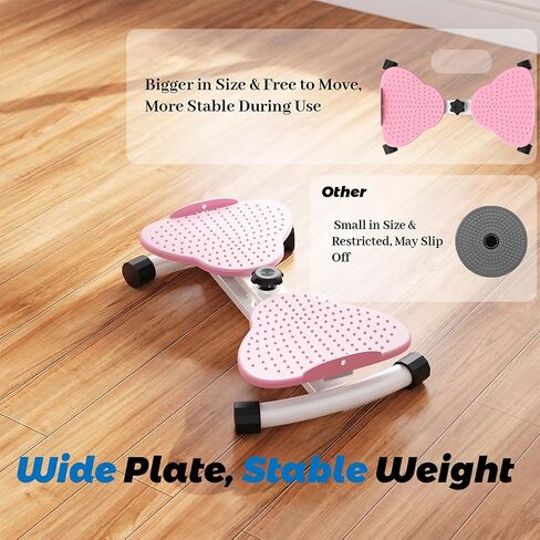 Exercise Twist Boards,Waist Twister Machine Exercise,Balance Board for Foot Massage and Weight Loss(Pink) in Saudi Arabia