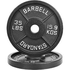 2-Inch Olympic Cast Iron Weight Plate for Strength Training & Weightlifting, Multiple Sizes in Kuwait