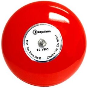 Marine Alarm Bell, 12 Volt, Red, 95dB, Touch Control, Tabletop Mount, Standard Bell Alarm 12 Volt, 20100 in Saudi Arabia