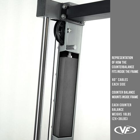 Valor Fitness Smith Machine Multi-Function Power Rack - 500lb Squat Rack or Bench Press Station - 2" Plate Storage Pegs- Attached Sliding Knurled Barbell - Home Gym in Kuwait