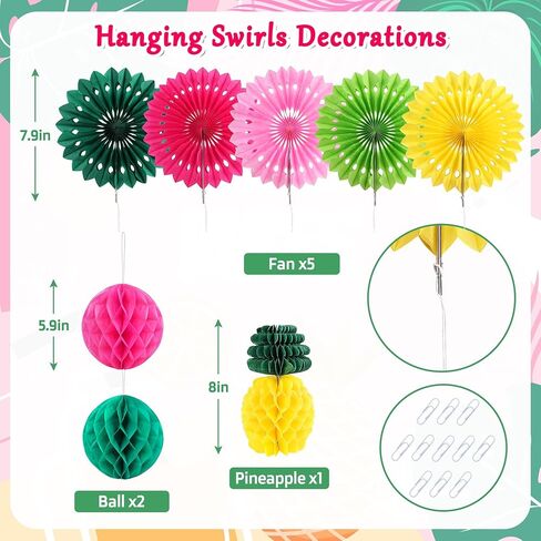 165PCS Hawaiian Luau Party Decoration, Tropical Themed Supplies with Balloons, Aloha Birthday Party Decor, Summer Beach Pool Party Supplies in Kuwait
