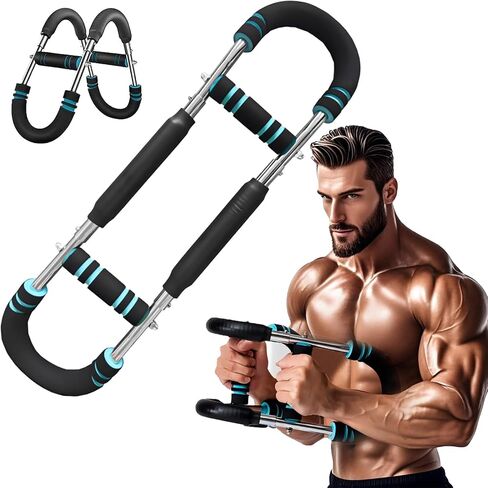 Twister Arm Trainer,60-150lb Adjustable Chest Workout Equipment, Twister Arm Trainer,Portable Power Twister Bar,Detachable Design Fitness Anywhere,Suitable for Camping, Home, Office, Gym in Saudi Arabia