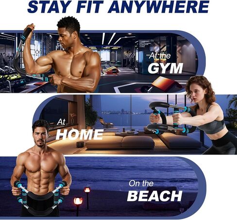 Pro-Grade Twister Arm Trainer- 30-100lb Adjustable Chest Workout Equipment for Men&Women,Beginners or Professional, Adjustable Portable Arm Chest Exerciser with Anti-Slip Grips for Home Gym in Saudi Arabia