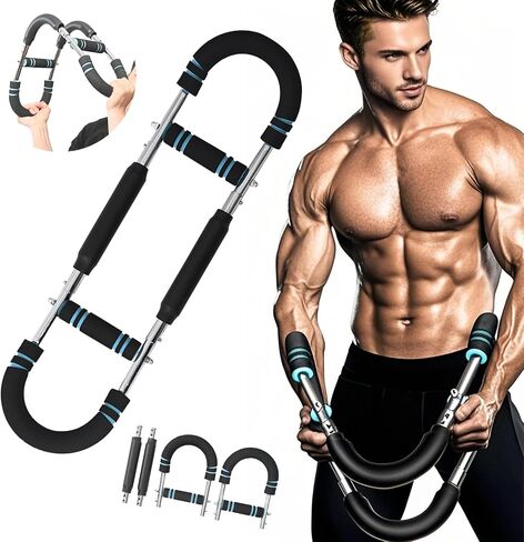 Twister Arm Trainer Arm Shoulder Chest Workout Equipment 45-90lb Adjustable Strength Trainer Chest Trainer for Men Portable Detachable Home Fitness Equipment in Saudi Arabia