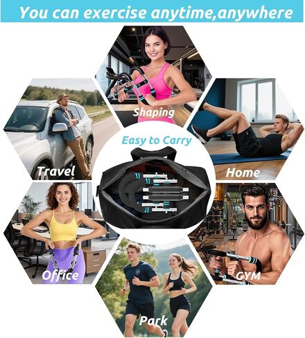 Twister Arm Trainer Arm Shoulder Chest Workout Equipment 45-90lb Adjustable Strength Trainer Chest Trainer for Men Portable Detachable Home Fitness Equipment in Saudi Arabia