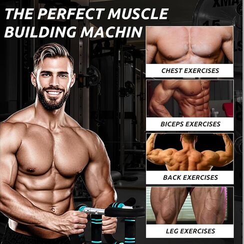 Twister Arm Trainer Arm Shoulder Chest Workout Equipment 45-90lb Adjustable Strength Trainer Chest Trainer for Men Portable Detachable Home Fitness Equipment in Saudi Arabia