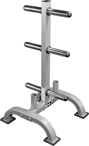 رف وزن اللياقة البدنية للوحات الأولمبية والمعيارية - صفيحة الوفير وتخزين الحديد الأولمبي للمنزل النظيف أو المنظم أو المرآب in Kuwait