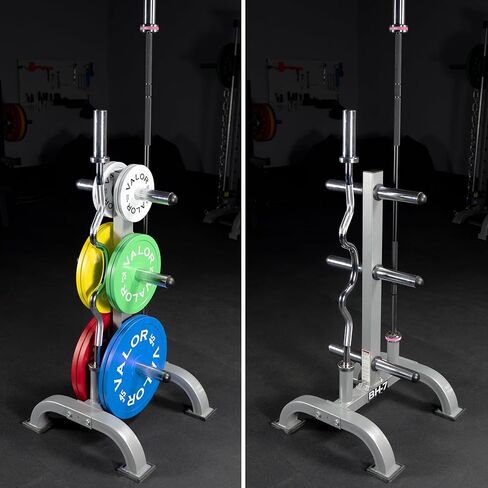 رف وزن اللياقة البدنية للوحات الأولمبية والمعيارية - صفيحة الوفير وتخزين الحديد الأولمبي للمنزل النظيف أو المنظم أو المرآب in Kuwait