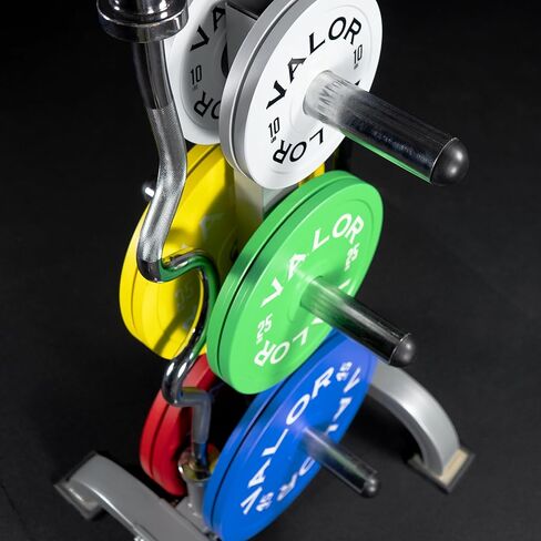 رف وزن اللياقة البدنية للوحات الأولمبية والمعيارية - صفيحة الوفير وتخزين الحديد الأولمبي للمنزل النظيف أو المنظم أو المرآب in Kuwait