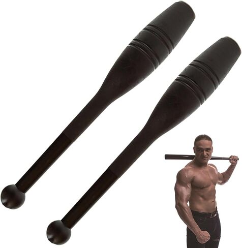 2Pcs Indian Clubs 1 Lb Workout Reusable Weighted Club for Exercise Tight Grip Weighted Bars Heavy Duty Plastic for Gym, Fitn in Kuwait