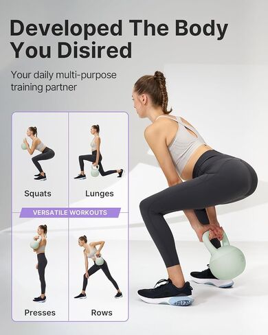 Yottoy Soft Kettlebell ، وزن قبضة kettlebell المضادة للانزلاق للتدريبات المنزلية ، kettlebells مجموعة القوة والسلامة مضمونة in Kuwait