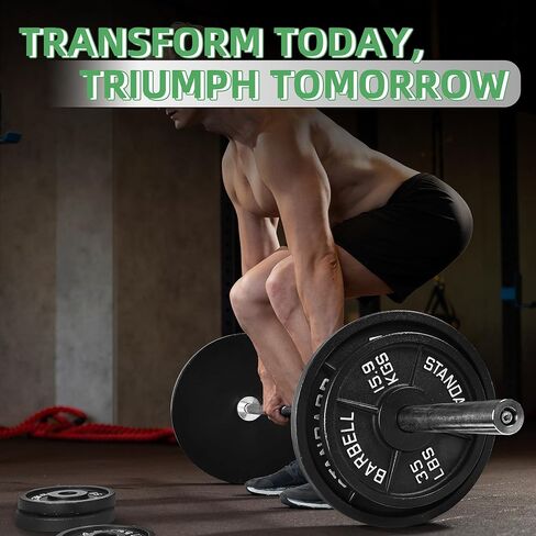 لوحة وزن الحديد الزهر أولمبية 2 بوصة لتدريب القوة ورفع الأثقال ، أحجام متعددة in Kuwait