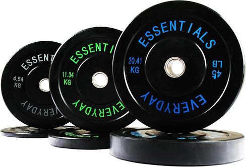 2-Inch Olympic Bumper Plates, Perfect Weight Plates for Weightlifting and Strength Training, Multiple Weights Available in Kuwait