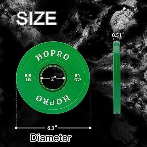 2-Inch Olympic Bumper Plates, Perfect Weight Plates for Weightlifting and Strength Training, Multiple Weights Available in Kuwait